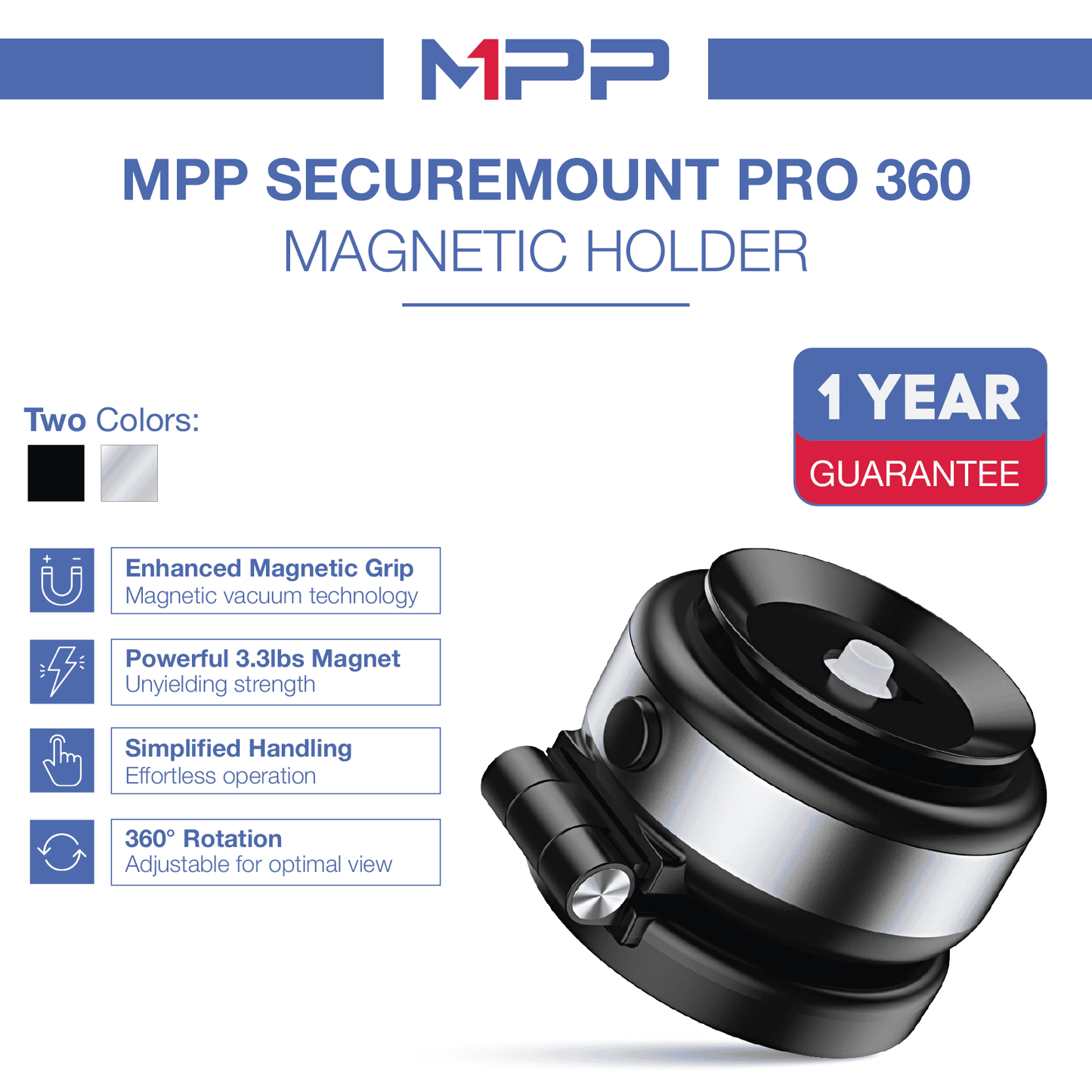MPP® GripMaster Pro 360 Magnetic Holder The Newest 2025 MPP009