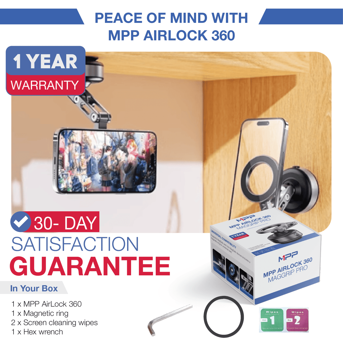 MPP® GripMaster Pro 360 Magnetic Holder New 2024 MPP011