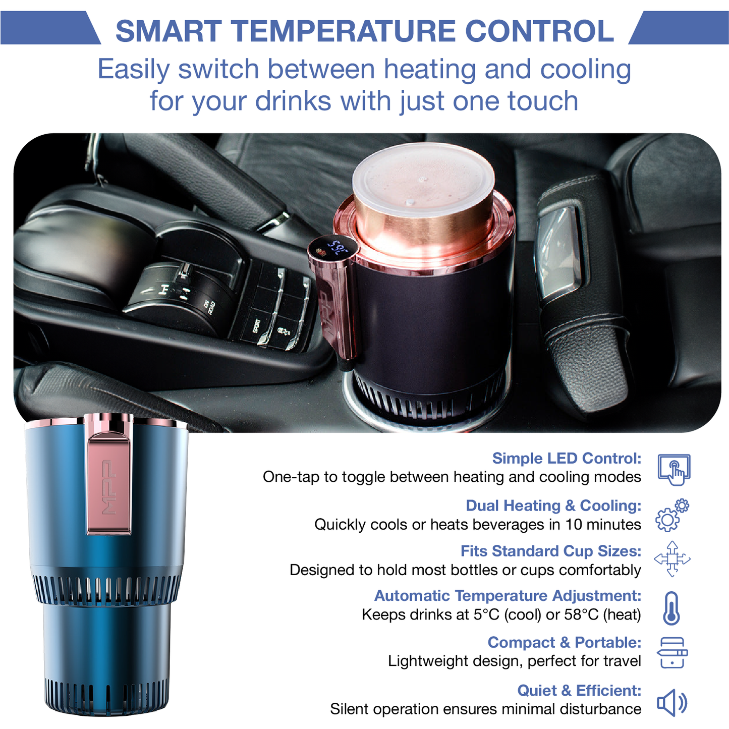 MPP® DualTemp Travel Cup Holder & Cooler MPP008