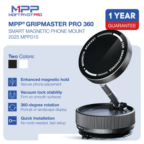 MPP® GripMaster Pro 360 – Smart Magnetic Phone Mount 2025 MPP015